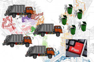 Waste collection route planning